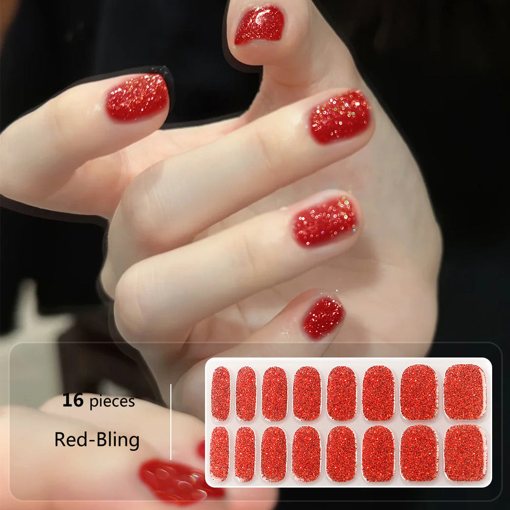 16er GlitterWraps Solid - Red Bling