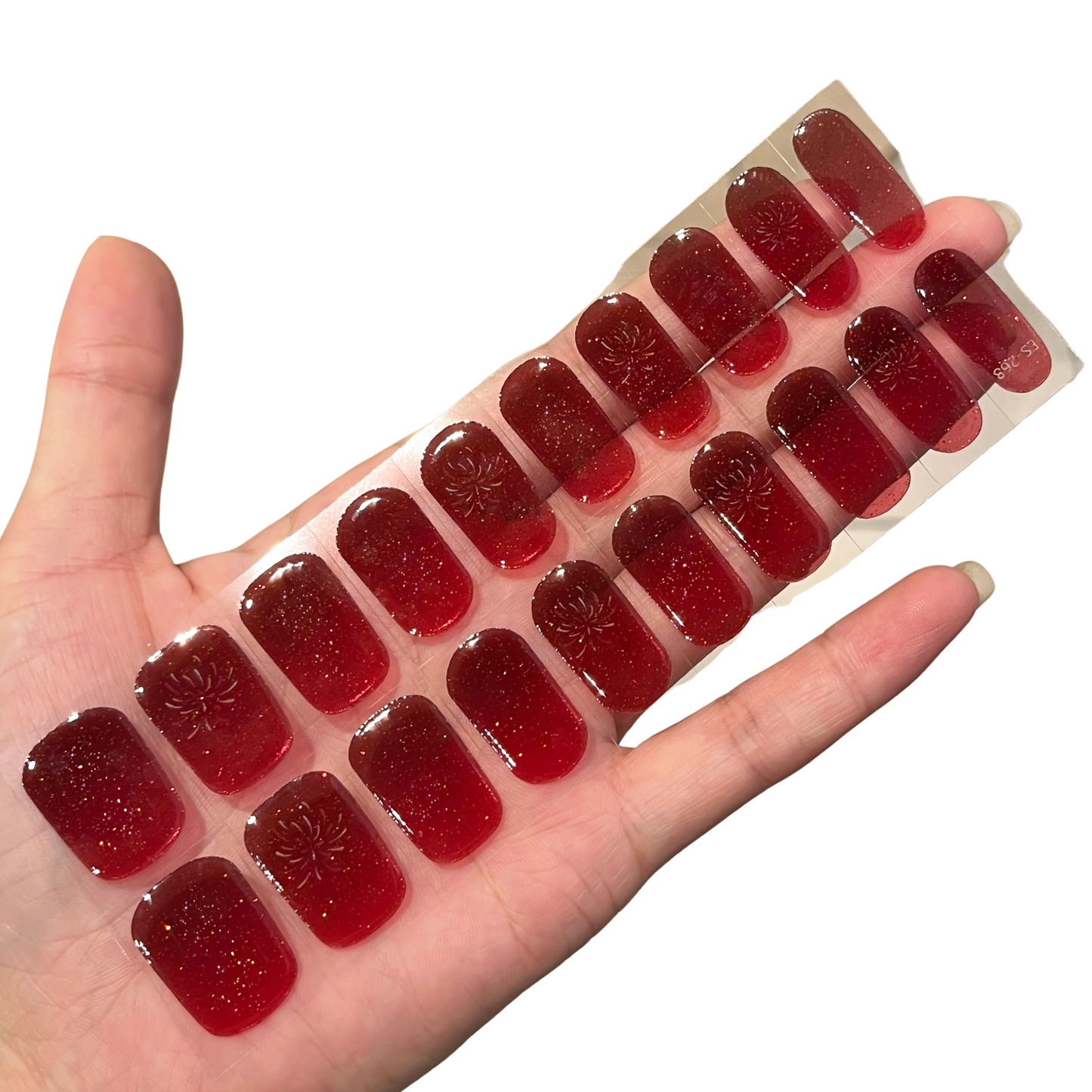 Radiant Burst - Red Burgundy UV