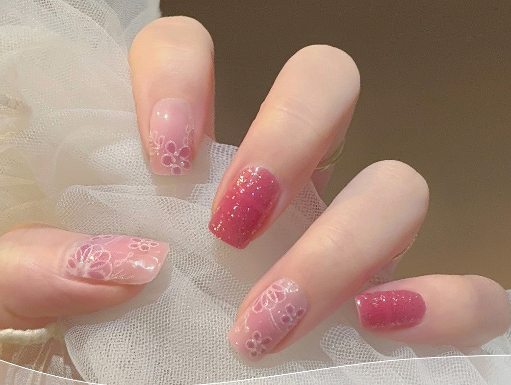 Blush Bloom Sparkle (Non-UV Gel)