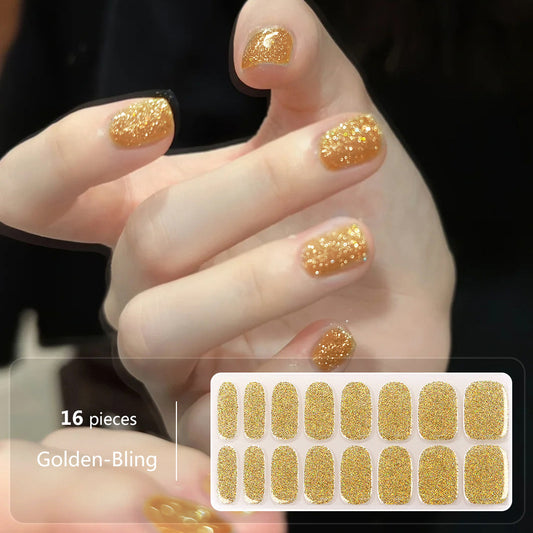 16er GlitterWraps Solid - Golden Bling