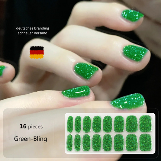 16er GlitterWraps Solid - Green Bling