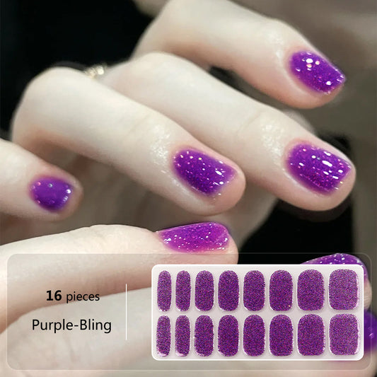 16er GlitterWraps Solid - Purple Bling