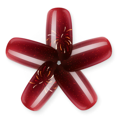 Radiant Burst - Red Burgundy UV