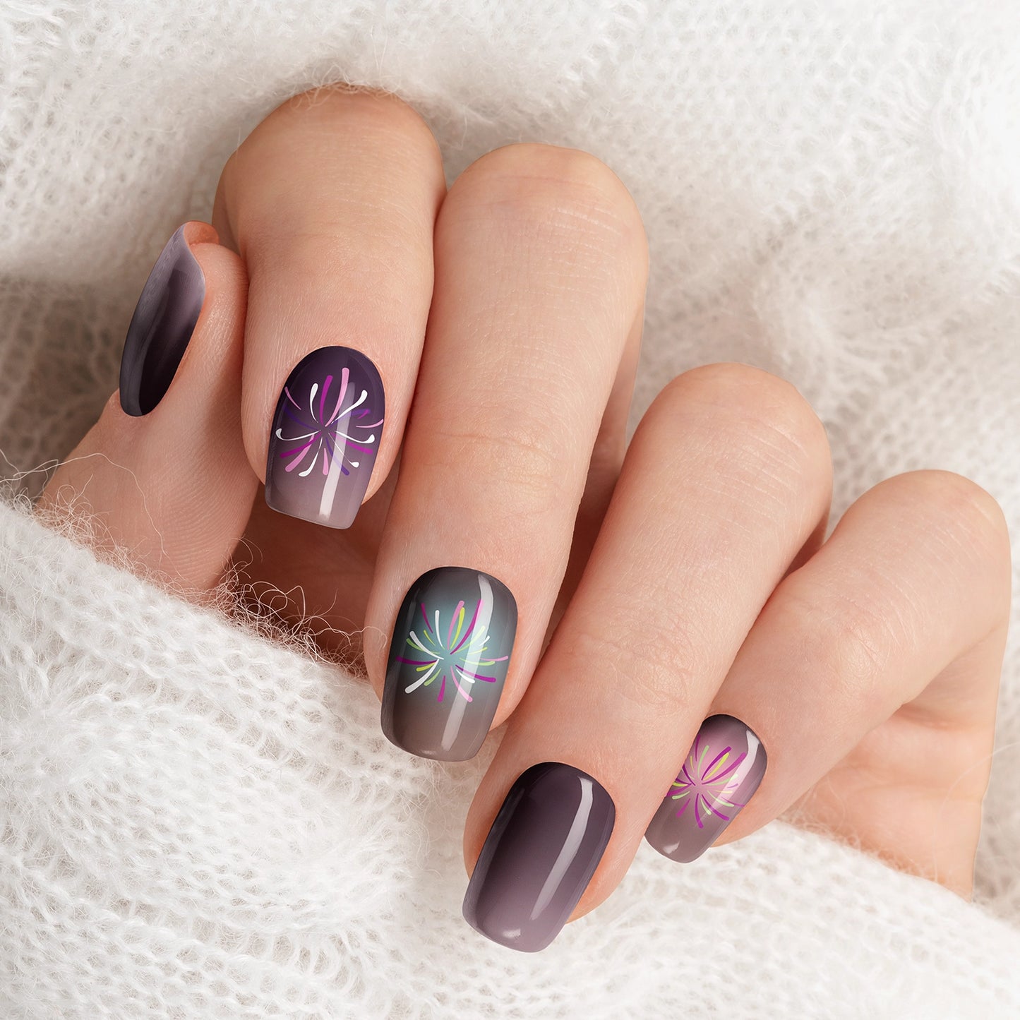 Radiant Burst - Dark Violet Twighlight UV