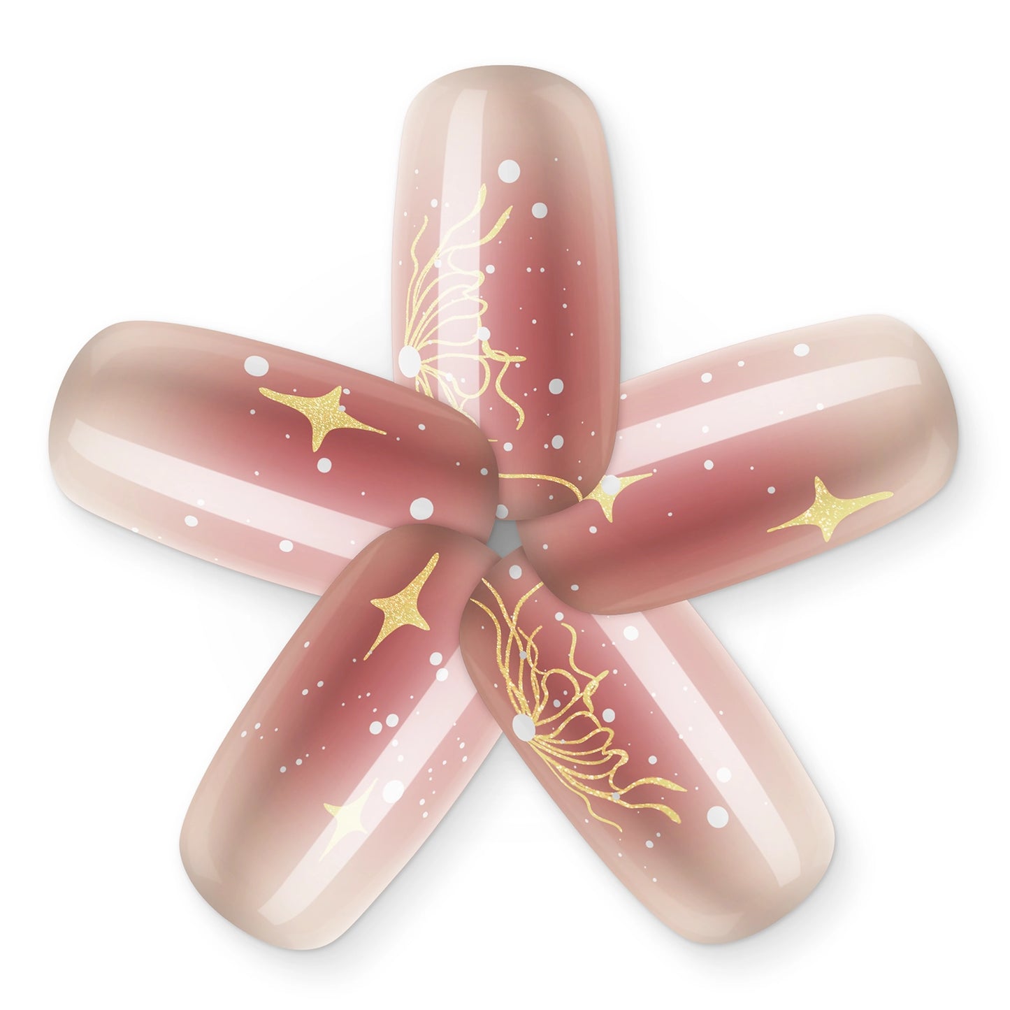 Blush Glitter UV