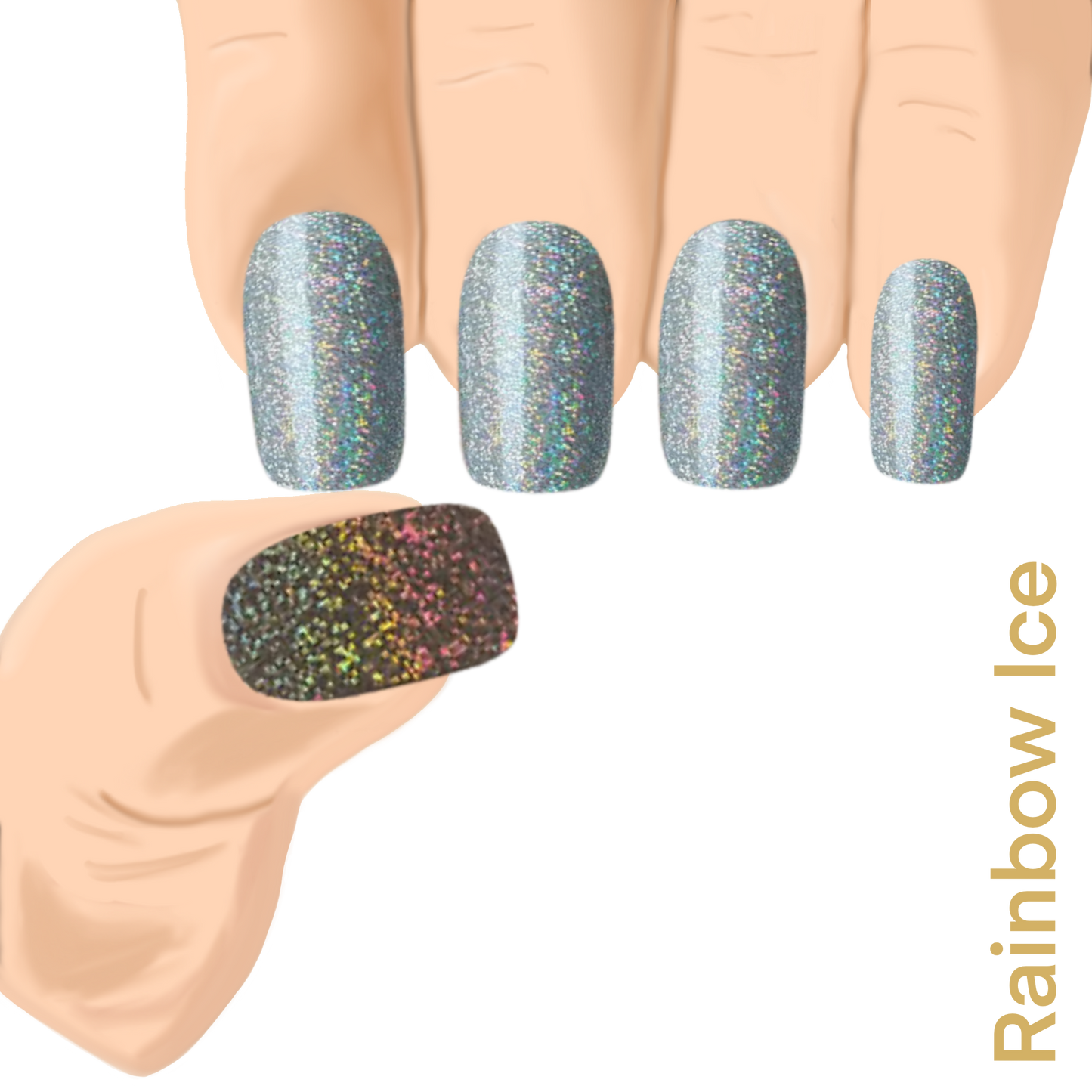 Rainbow Ice Hologramm UV-EG
