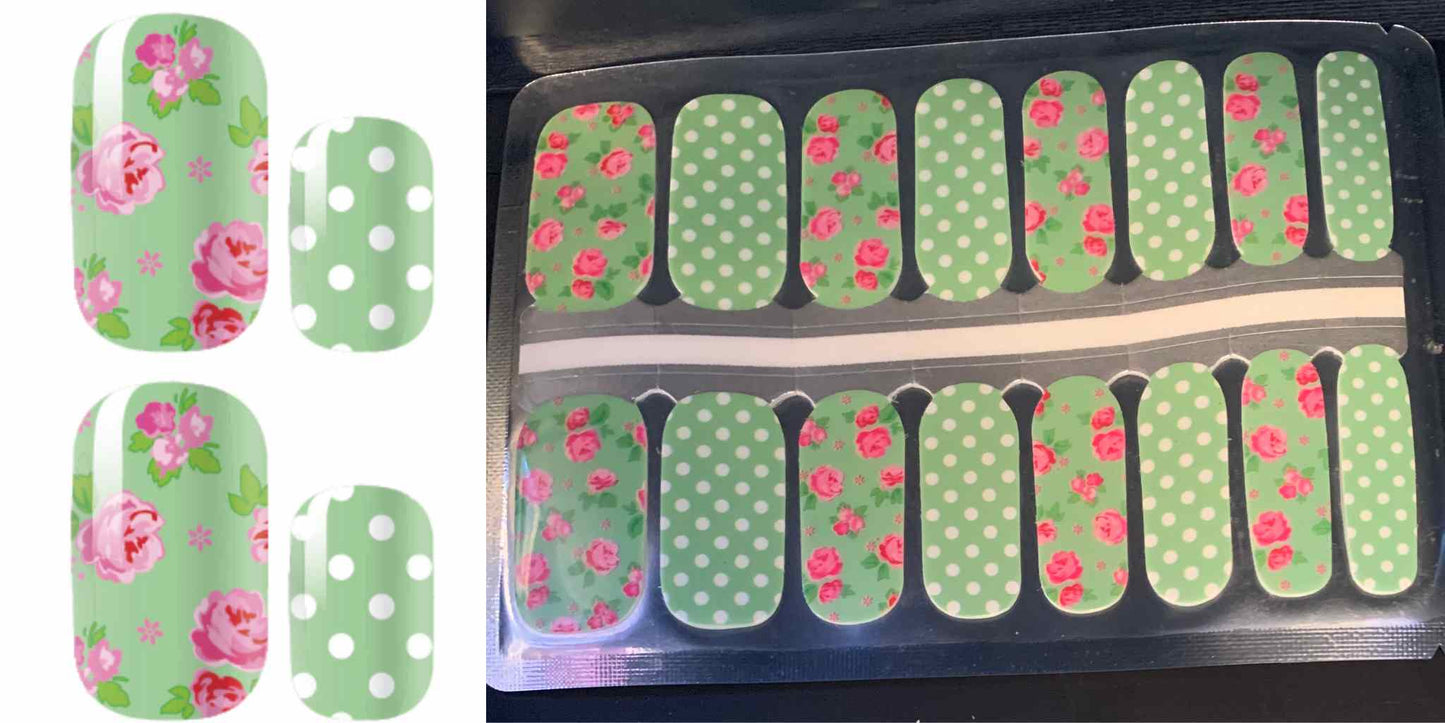 Floral Polka - Mint Rose (NPW)